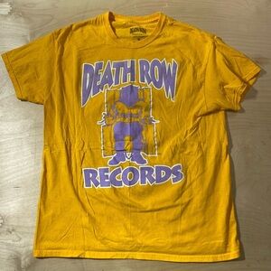 Death Row Records Yellow T-Shirt Large (MS)